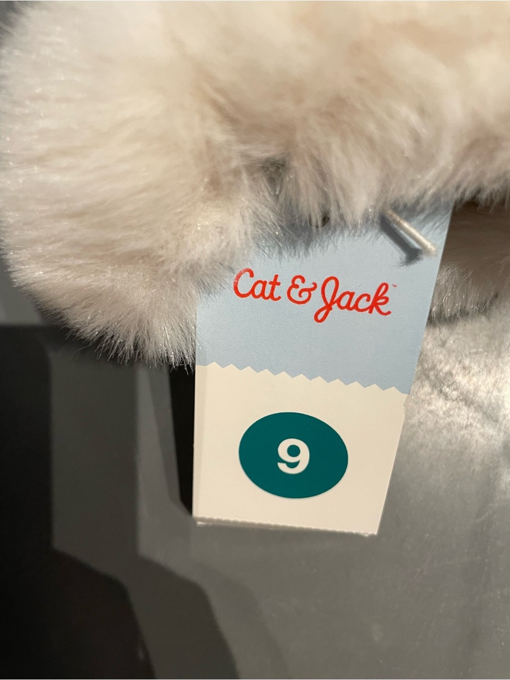 Cat & Jack Toddler Piper Faux Fur Cuff Scuff Slippers Brown 9 NWT - Picture 3 of 8